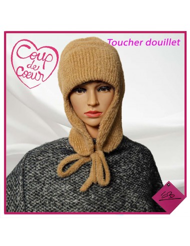 Bonnet CAMEL, caches oreilles et lien pour maintien