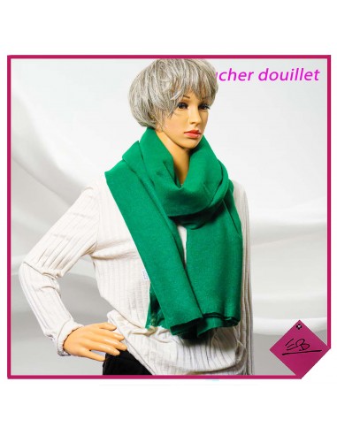 Echarpe toucher douillet, VERTE