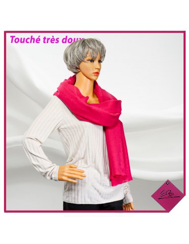 Echarpe toucher douillet, FUSCHIA